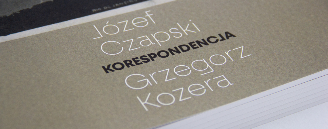 Józef Czapski, Grzegorz Kozera. Korespondencja